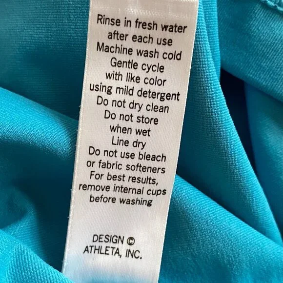 Athleta sport dress Women's Extra Small aqua teal stretch sport athleisure - Picture 9 of 10